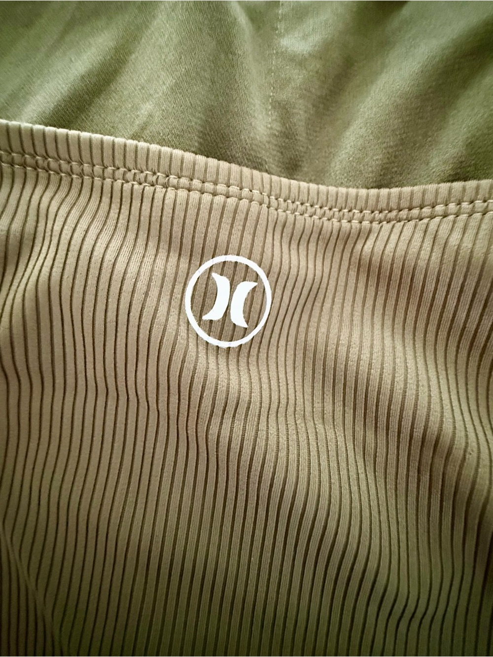 Hurley Olive Ribbed One-Piece - Picture 3 of 5